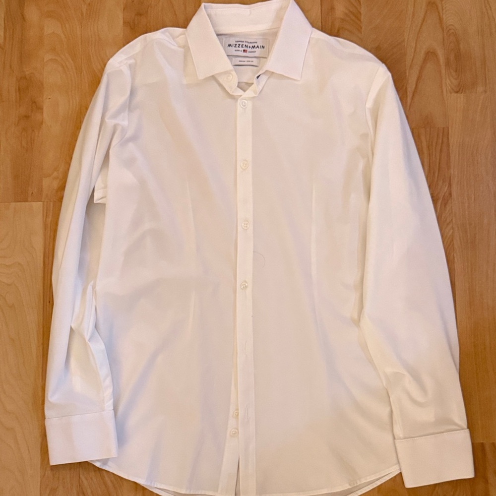 Mizzen + Main White Men's Dress Shirt